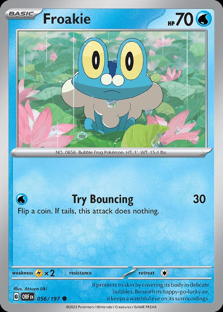 Pokemon Froakie (56/234) Obsidian Flames LP