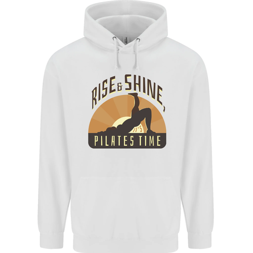 Yoga Rise and Shine Pilates Time Funny Childrens Kids Hoodie