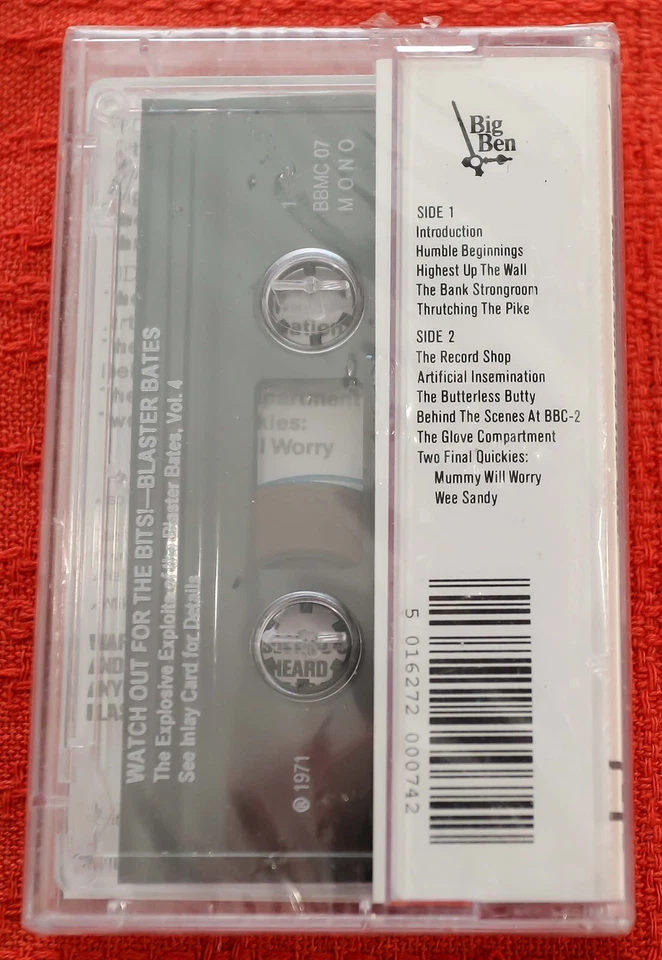 BLASTER SATES - UK CASSETTE TAPE - WATCH OUT FOR THE BITS - BRAND NEW & SEALED - Image 2 of 4