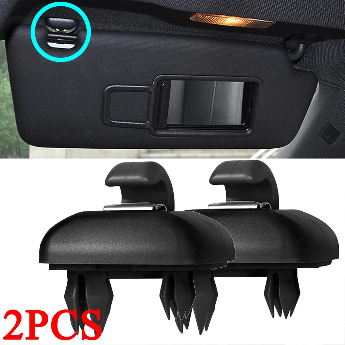 Supporto per gancio con clip per visiera parasole per 8U 0857562 8E 0857562 Per Audi A1 A3 A4 A5 Q3 Q5 2013 2014 2015 C45 di alta qualà in plastica grigio beige  34