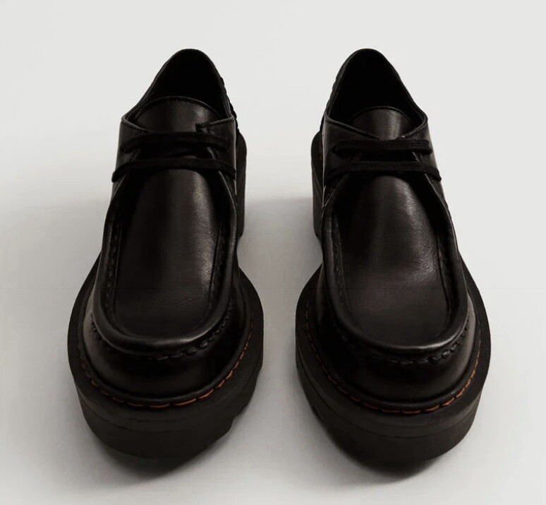 Mango Leather Chunky Loafers Size 6 | eBay display picture 2