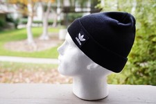 adidas Originals Unisex Adult Grove Beanie Cap Hat Trefoil Logo Black/White New