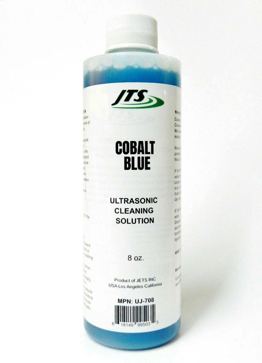 Ultrasonic Solution Cleaner Cobalt Blue Concentrate Cleaning Jewelry Parts  8oz