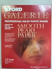 ILFORD GALERIE PROFESSIONAL INKJET PHOTO RANGE SMOOTH PEARL PAPER - 100 - 8.5x11