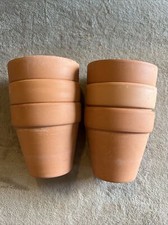 6 Terra Cotta Clay Pots for Plants with Drainage Holes, Pots 3.2 inch