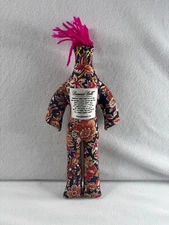 Dammit Doll Stress Relief Floral Leaves Print Fall colors Doll Plush 12"+ hair