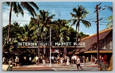 1965 International Market Place Waikiki Hawaii Posted Vintage Postcard