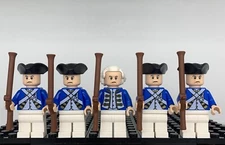 LEGO Revolutionary War Washington Soldiers Minifigure Lot -Genuine LEGO Parts