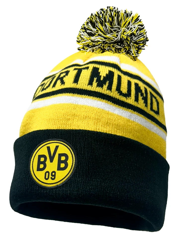 Official Fan Ink Borussia Dortmund Beanie - Licensed BVB Winter Hat