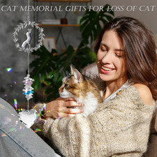Cat Memorial Suncatcher Gifts Thoughtful Pet Sympathy Remembrance Bereavement