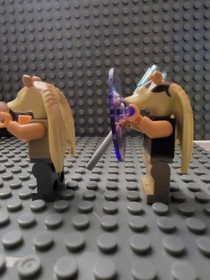 Lego Star Wars Minifigures Jar Jar Binks  sw0301 Gunga Soldier sw0302