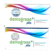 2 Pack!  DEMOGRASS PLUS 100% AUTHENTIC & NATURAL WEIGHT LOSS 60 CAPS
