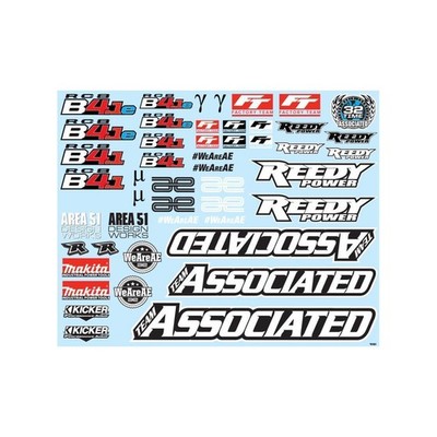 Team Associated RC8B4.1/RC8B4.1e Decal Sheet / AE81651