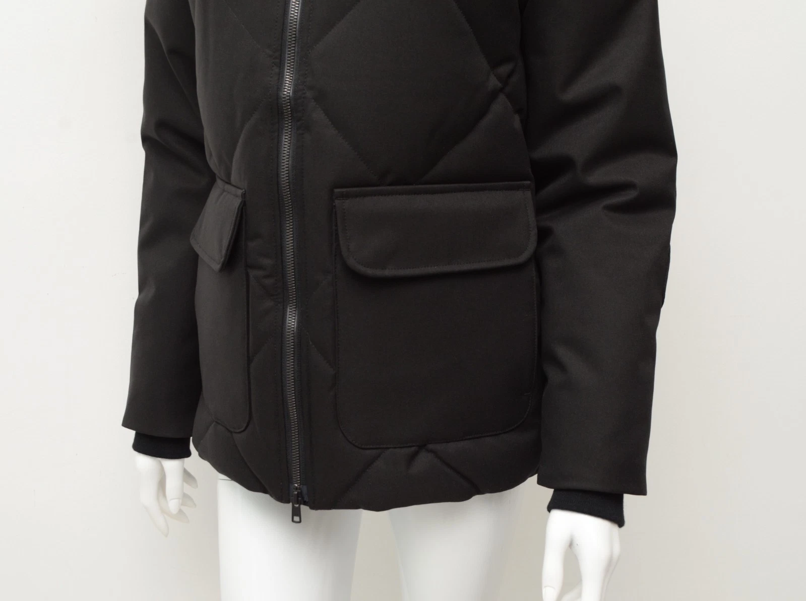 Autentico parka piumino donna Canada Goose Twillingate nero taglia S