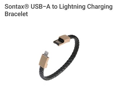 Bracelet Braided Faux Leather USB A TO LIGHTING Fast Charging/Data Great Gift