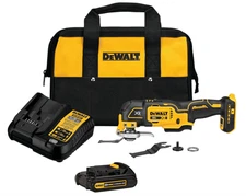 DEWALT 20V MAX XR Oscillating Tool Kit – Brushless 3-Speed Multitool (DCS356C1)