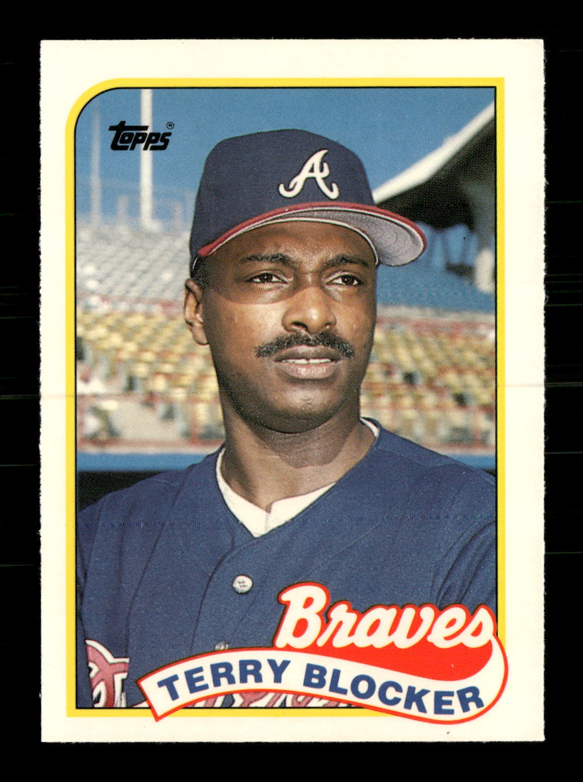 1989 Topps Tiffany GLOSSY #76 Terry Blocker Atlanta Braves