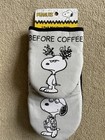 Peanuts Snoopy Oven Mitts ‘Before Coffee, After Coffee’ Charlie Brown Cotton NWT