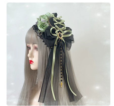 Lolita Dark Versatile Elegant Flat Hat Top Hat Headwear Hair Accessories Gift