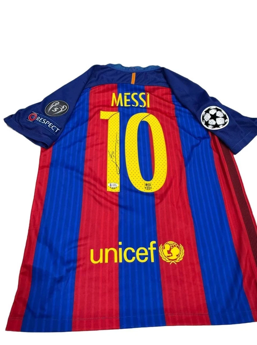 Maillot Messi FC Barcelone - Dédicacé Signé Avec Certificat COA - Espagne