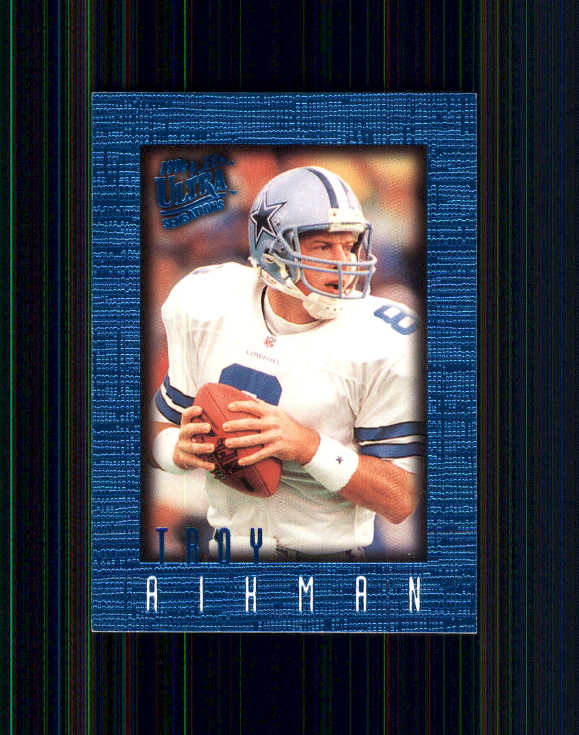 1996 Ultra Sensations #25 Troy Aikman Blue