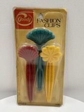 VINTAGE NEW 85' Goody Fashion Hair Clips Multi Color 583 3-Pack