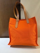 Hermes Pre-Owned Authentic Luxury Handbag Orange Canvas Free Tracked Shipping