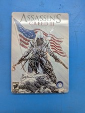 ASSASSINS CREED III 3 AMERICAN FLAG STEEL BOOK ONLY NO GAME
