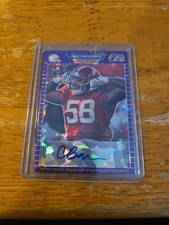 2021 Leaf Pro Set Purple Cracked Ice Christian Barmore RC Auto 2/30 