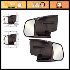 Custom Towing Mirrors For Chevy Gmc Cadillac - 18 Inch Pair Adjustable Durabl