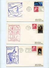 Apollo XV Postal Covers- Launch, Moon Landing, Re-Entry 1971