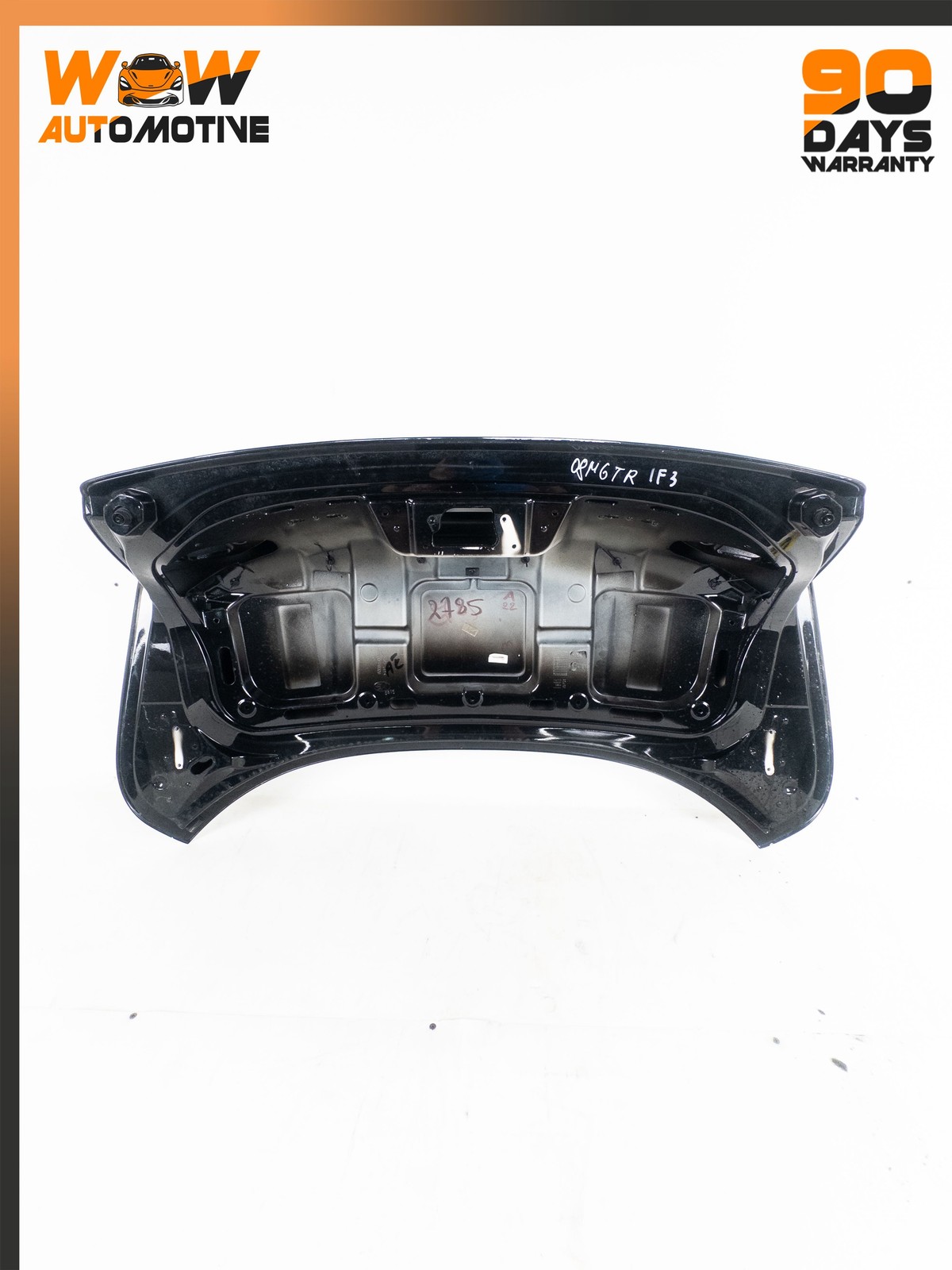 08-16 MASERATI GRANTURISMO REAR TRUNK BOOT LID PANEL COVER BLACK ASSEMBLY OEM