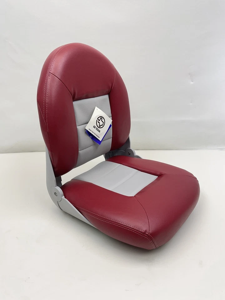 ASIENTO BARCO MARINO TEMPRESS 54911 ESTILO NAVISTYLE RESPALDO ALTO ROJO/GRIS Foto 2 de 4