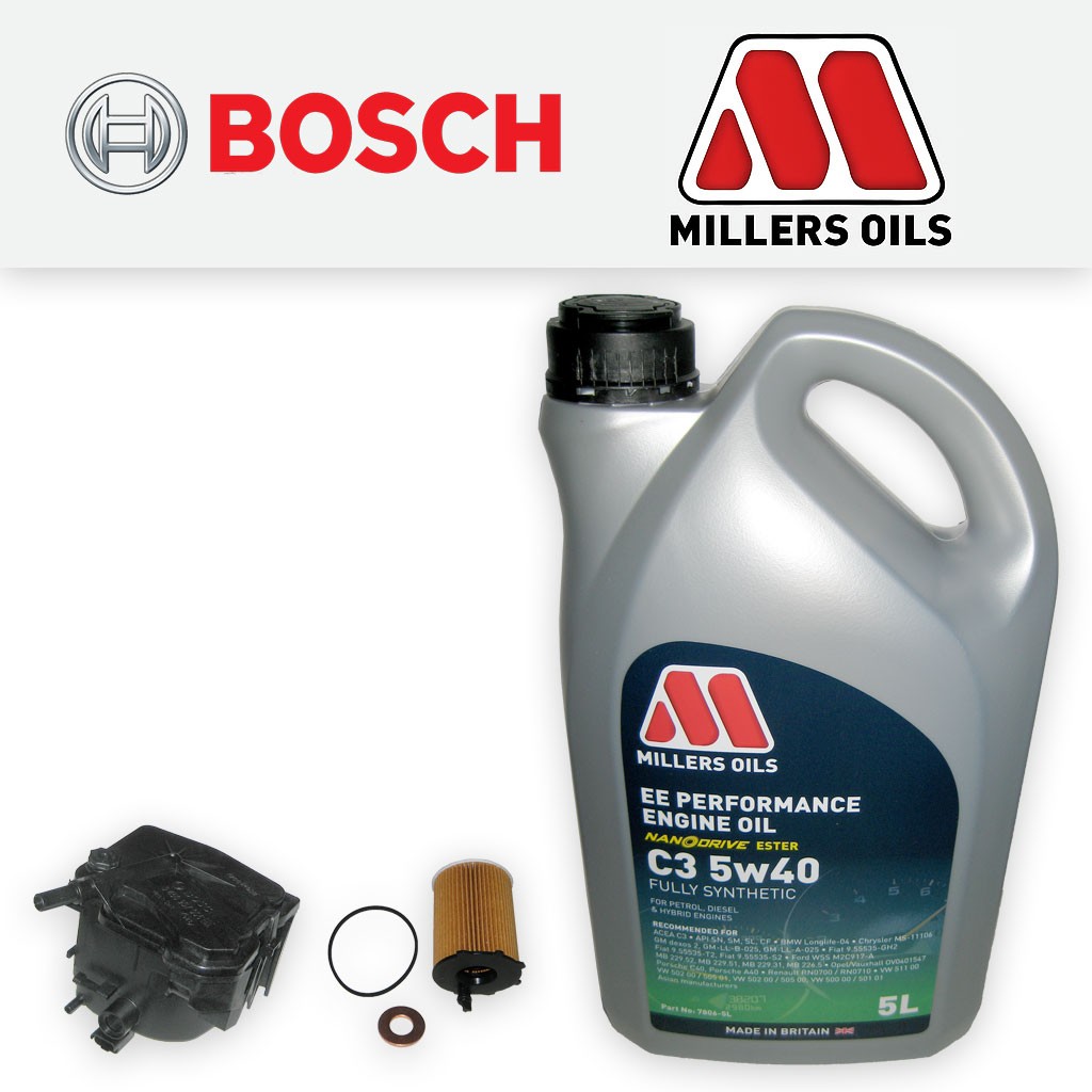 SERVICE KIT for MINI ONE CLUBMAN COOPER D R55 R56 OIL FUEL FILTER +OIL 2007-2010