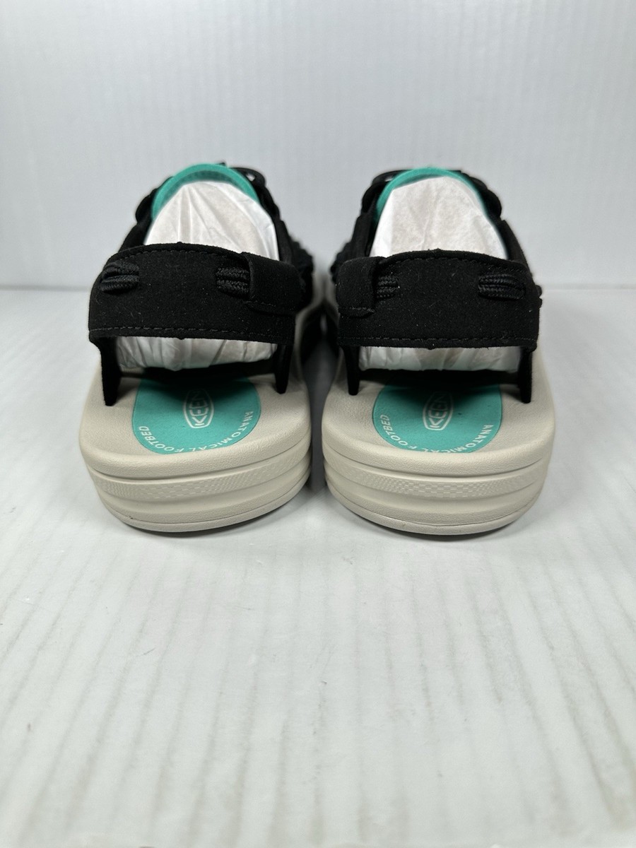 Size 10 Keen Uneek Black Tan Bright Aqua Mens Sport Sandals  display picture 2