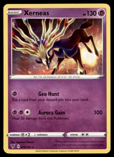 Pokemon Xerneas 78/185 Vivid Voltage Holo 4 Card Lot