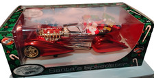NIB HOTWHEELS SANTA'S CONVERTIBLE SPEEDSTER 2002 Hot Red Mobile Christmas NEW