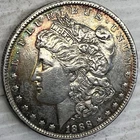 1888O Toned Morgan Silver Dollar Uncertified Extra Fine - About Unc. Condition