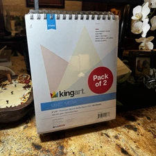 King Art Mixed Media Heavyweight Perforated Art Paper Pads (2pack)