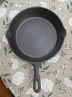 Vintage Cast Iron Skillet, #7, Unmarked, Fire Ring, Maybe No Notch Lodge