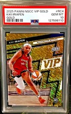 2025 Panini NSCC VIP Gold Pack -Kiki Iriafen RC 09/10 Gold Prizm #RC4 PSA 10 GEM
