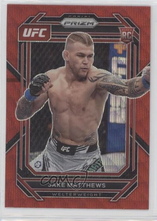 2023 Panini Prizm UFC Ruby Wave Prizm Jake Matthews #109 10fj