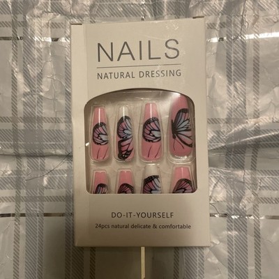 Nails Natural Dressing/ Do-it-yourself 24pcs Natural Delicate & Comfortable