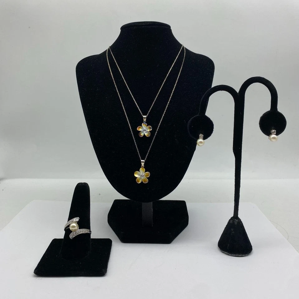 Sterling Silber verschiedene Schmuck Konvolut 4 Teile 9,25 g