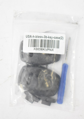 USARemote 2 Key Fob Entry Remote Shell Case & Pad Replacements Keyless Set
