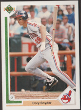 1991 UPPER DECK  CORY SNYDER #123