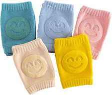 5 Pairs Baby Knee Pads for Crawling Walking, Soft Cotton Knee Pads for Kids Todd