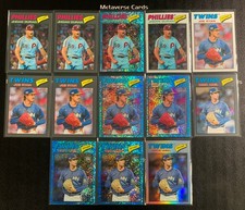 2026 Topps Heritage Mick Abel Joe Ryan Duran Blue Speckle Refractor Lot*13