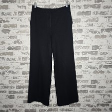 Boden Pants Womens 10 Black Ponte Stretch Flared Leg Trouser Boho Preppy Comfort