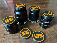 Custom Sony E Mount Rear Lens Caps Focal Length ID 24 35 50 85 Prime Zoom